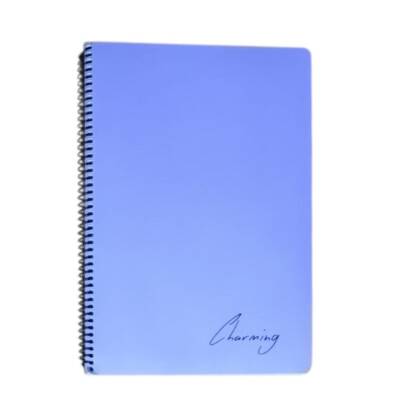 Tokaç A4 PP KP Spiralli 96 Yp Çizgili Defter-Mor