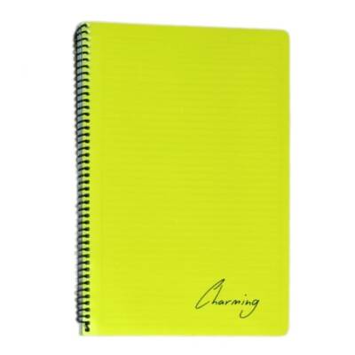 Tokaç A4 PP KP Spiralli 96 Yp Çizgili Defter-Sarı