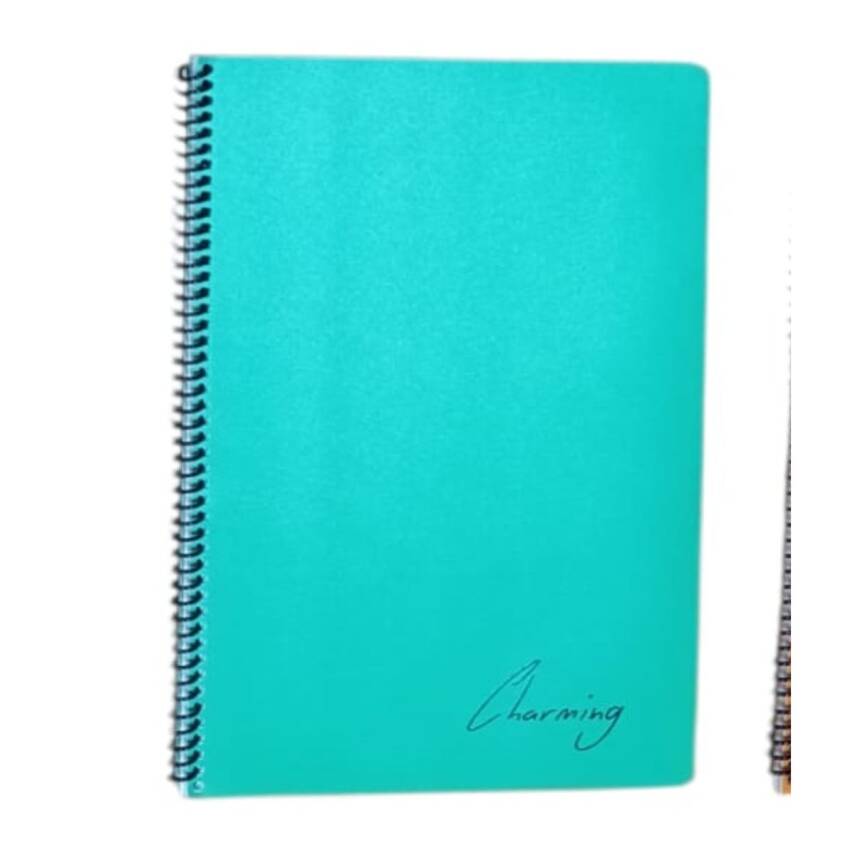 Tokaç A4 PP KP Spiralli 96 Yp Çizgili Defter-Yeşil - 1