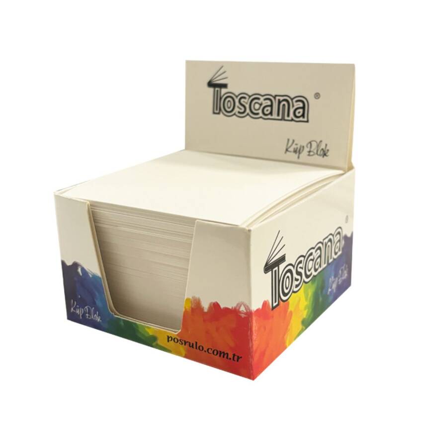 Toscana Küp Blok Not Kağıdı 8x8 Cm 500 Yaprak - 1