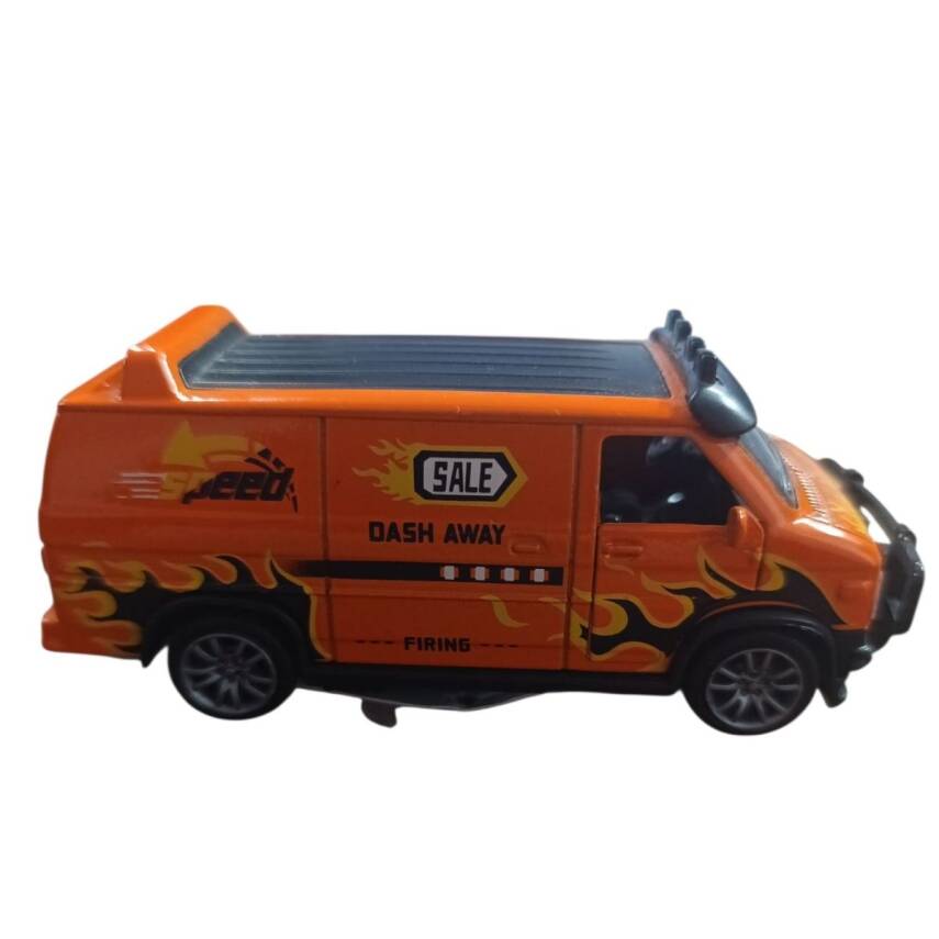 Toysan 1.32 Ölçek Çek Bırak Araba K174A21-Turuncu - 2