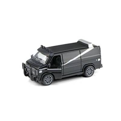 Toysan Çek Bırak Minibüs K174A19-Siyah-Gri Araba