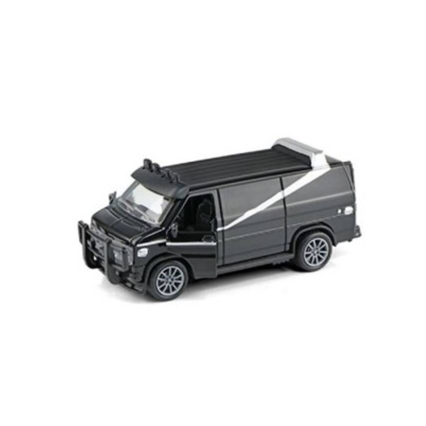 Toysan Çek Bırak Minibüs K174A19-Siyah-Gri Araba - 1