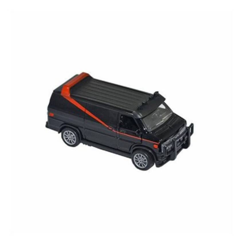 Toysan Çek Bırak Minibüs K174A19-Siyah-Kırmızı Araba - 1