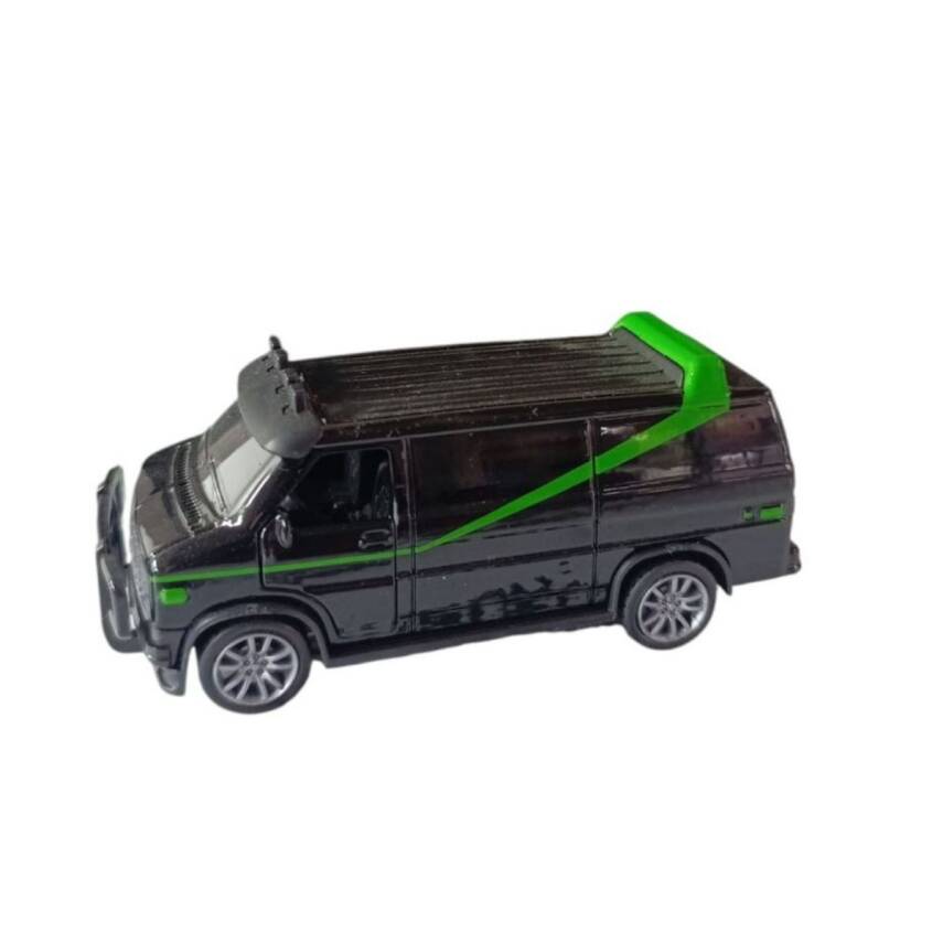 Toysan Çek Bırak Minibüs K174A19-Siyah-Yeşil Araba - 1