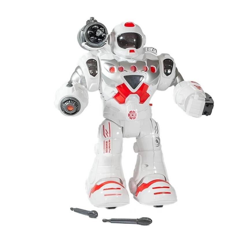 Toysan Hareketli Işıklı Ve Sesli Ok Atan Oyuncak Robot 827-Kırmızı - 1