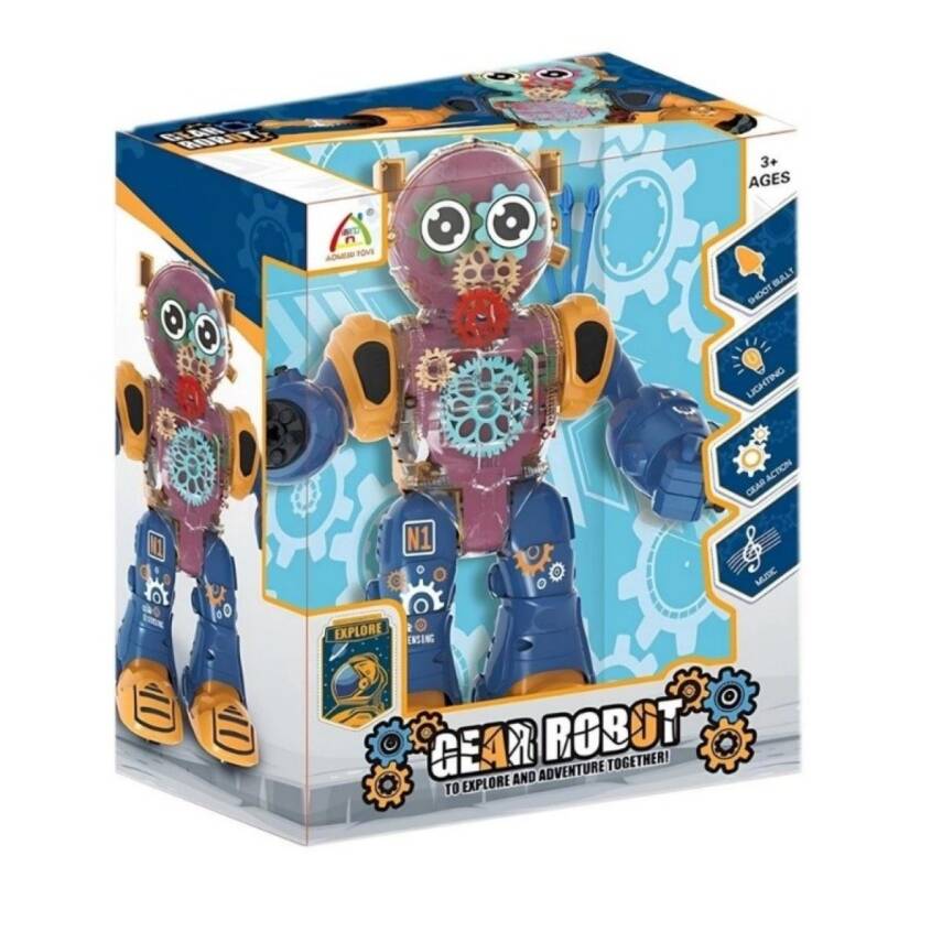 Toysan Işıklı Ve Müzikli Robot 887-Lacivert - 1