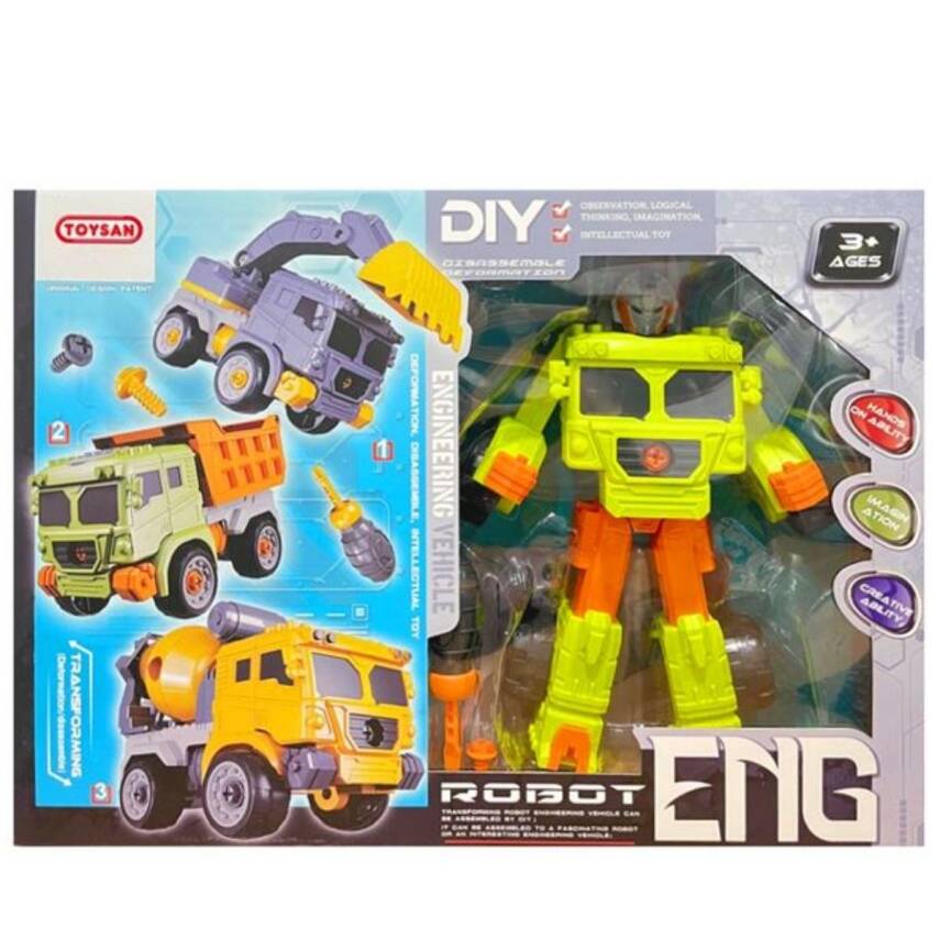 Toysan Robota Dönüştürülebilir İnşaat Seti AL13-A2 - 1
