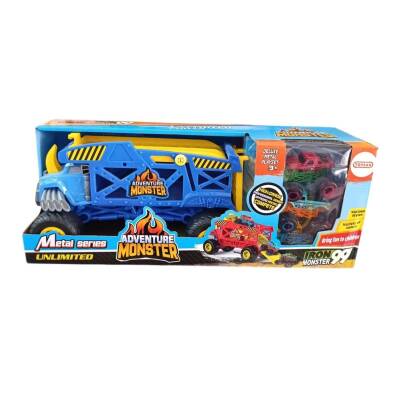 Toysan Taşıyıcı Araba Seti 3 Metal Arabalı Sq80992-1-Lacivert