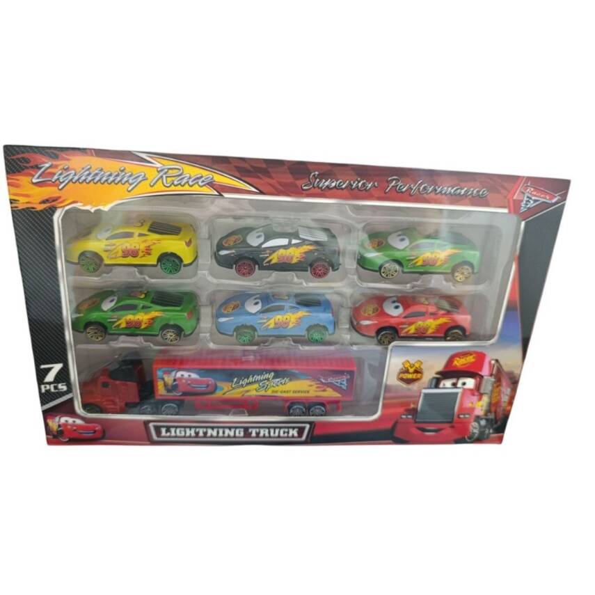 Toysan Tır Ve 6’Lı Metal Araba Seti Spr-56 - 1