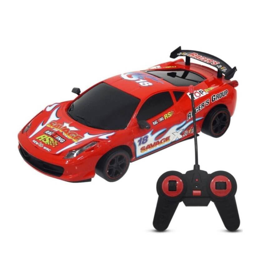 Toysan Uzaktan Kumandalı Şarjlı Racing Süper Car Spor Araba Toy-10-Kırmızı - 1