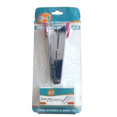 U4 Zımba Makinesi Ve Zımba Teli No:10 2li Set U4-1014-Pembe