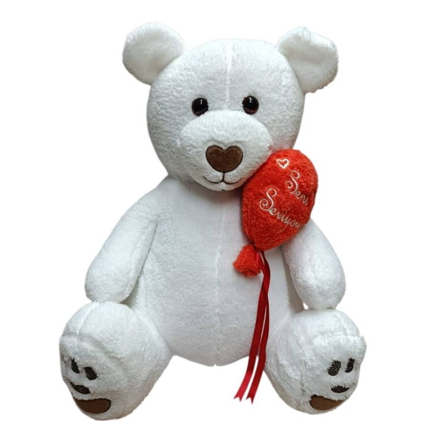 Uçar Oyuncak 50 Cm Beyaz Ayı UCR-005 - 1