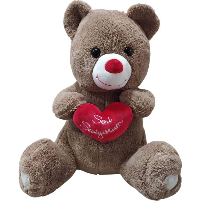 Uçar Oyuncak PK 25 45 Cm Camel Kalpli Ayı UCR-004 - 1