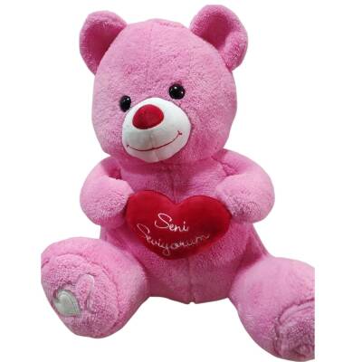 Uçar Oyuncak PK 25 45 Cm Pembe Kalpli Ayı UCR-004