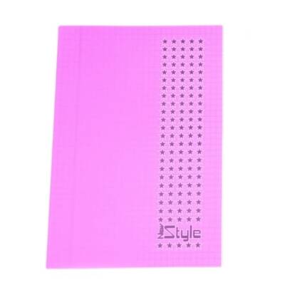 Umut A5 PP KP Dikişli 60 YP Kareli Defter-Pembe
