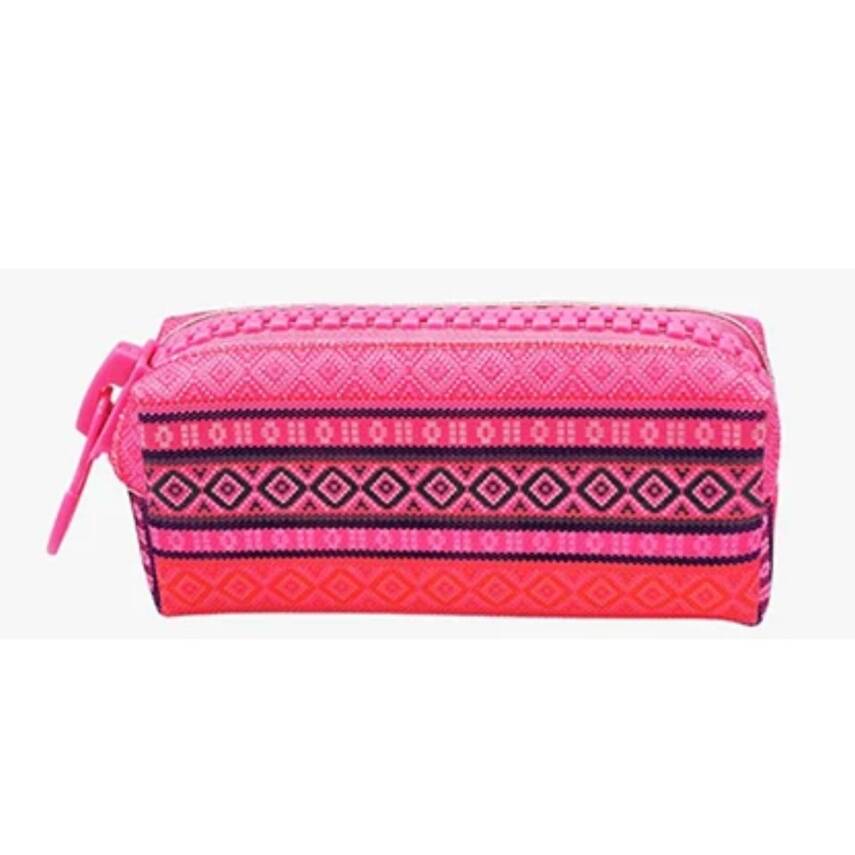 Unicus Big Zip Etnik Desen Kalemkutu UNCS-976-Pembe - 1