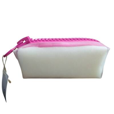 Unicus Big Zip Şeffaf Clean Kalemkutu XL UNCS-978-Fuşya