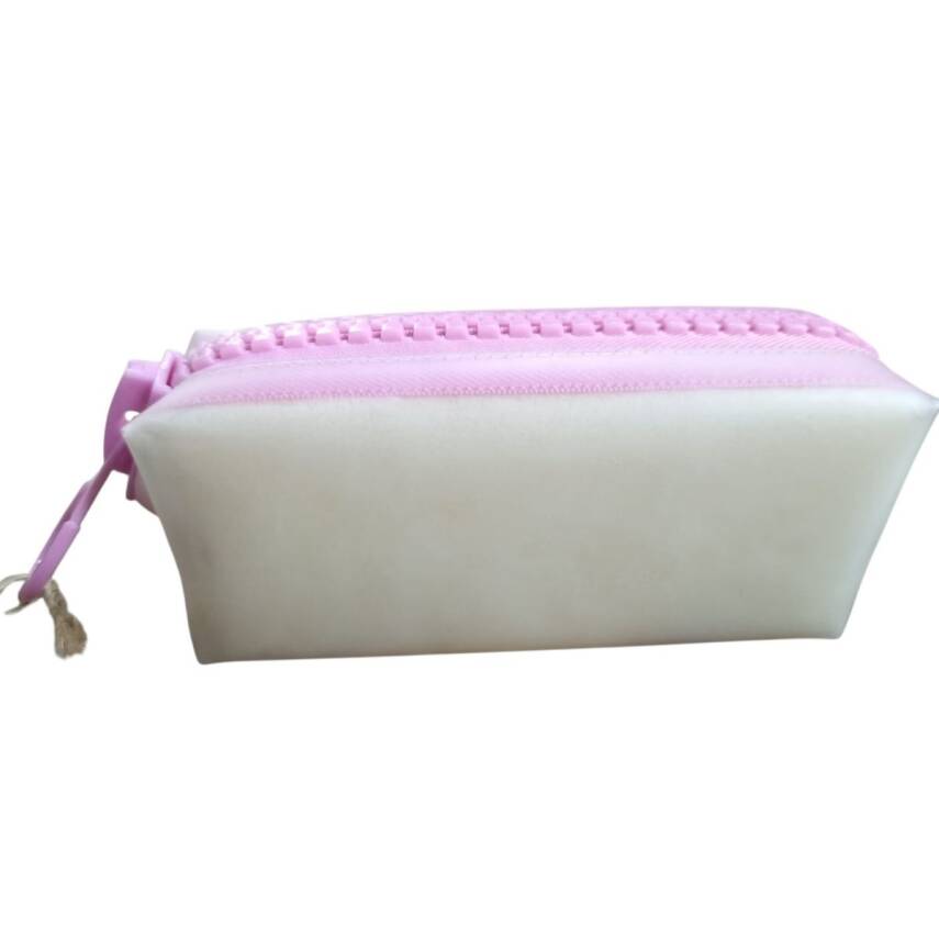 Unicus Big Zip Şeffaf Clean Kalemkutu XL UNCS-978-Pembe - 1