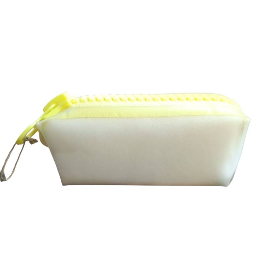 Unicus Big Zip Şeffaf Clean Kalemkutu XL UNCS-978-Sarı - 1