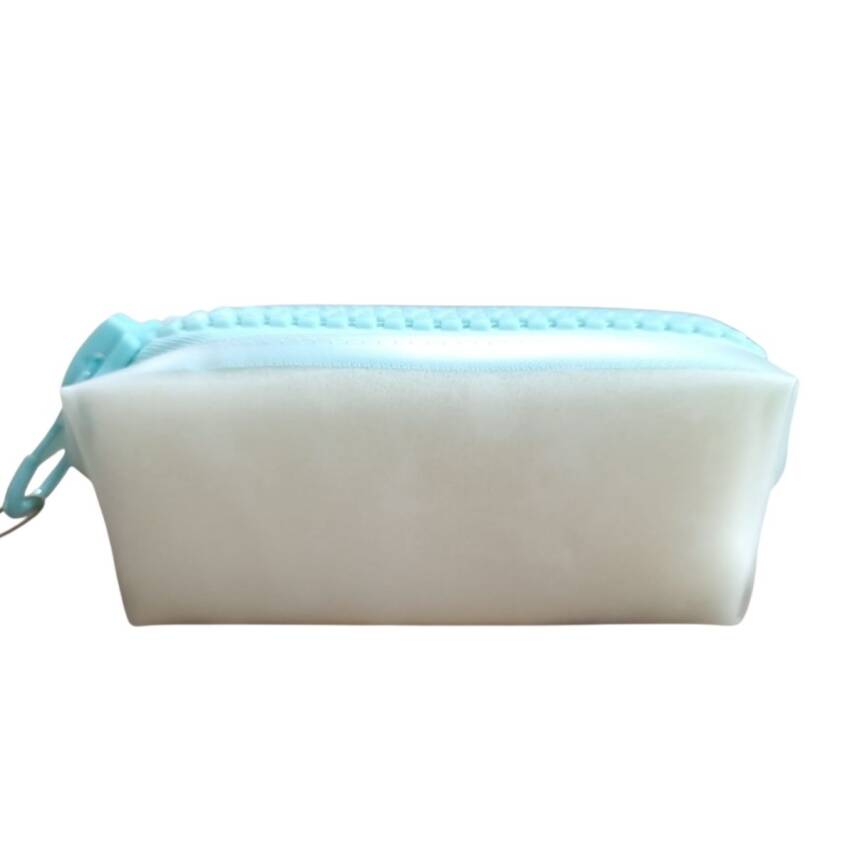 Unicus Big Zip Şeffaf Clean Kalemkutu XL UNCS-978-Turkuaz - 1