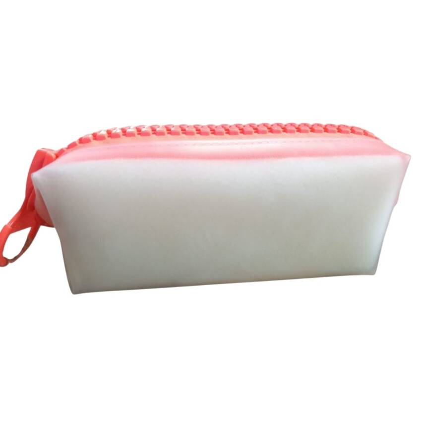 Unicus Big Zip Şeffaf Clean Kalemkutu XL UNCS-978-Turuncu - 1