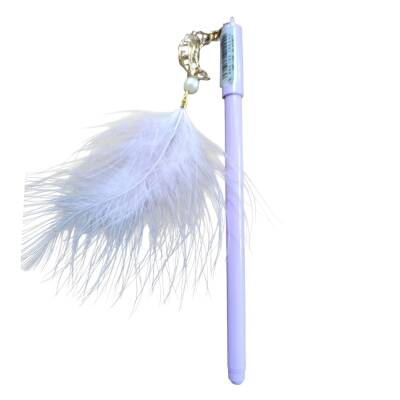 Unicus Moon Star İnci Tüy Jel Tükenmez Kalem GP-148-Mor