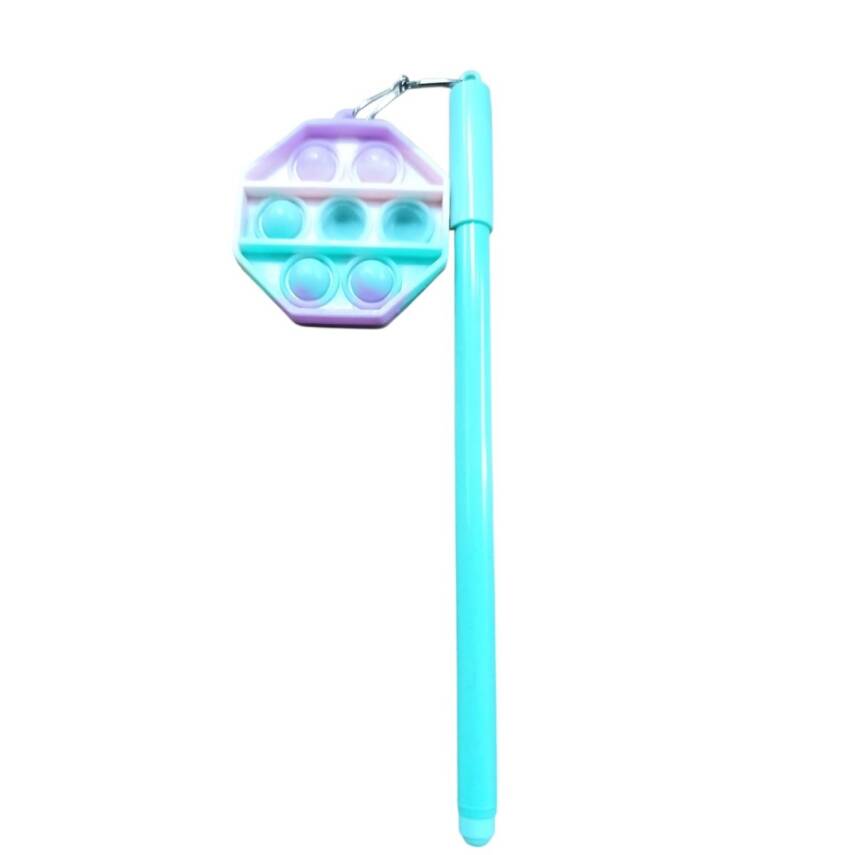 Unicus Pop-it Jel Tükenmez Kalem GP-133-Yeşil Beşgen - 1