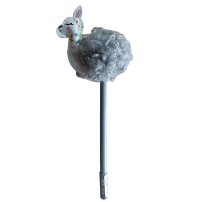 Unicus Sevimli Alpaka Jel Tükenmez Kalem ZF2071-Gri