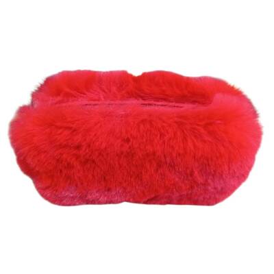 Unicus Tavşan Tüyü Peluş Kalemkutu UNCS-909-Kırmızı