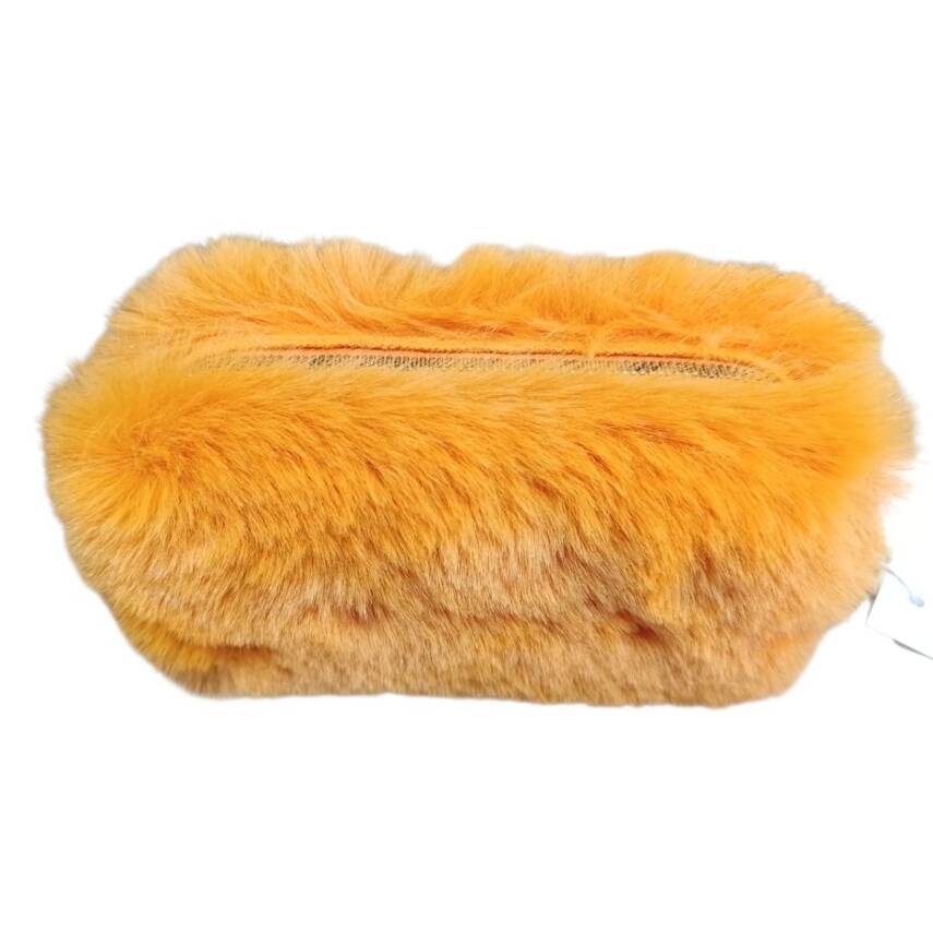 Unicus Tavşan Tüyü Peluş Kalemkutu UNCS-909-Turuncu - 1