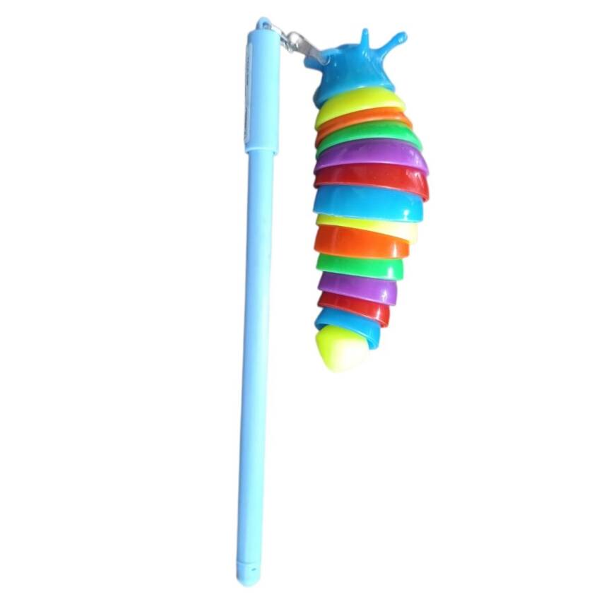 Unicus Tırtıl Koza Jel Tükenmez Kalem UNCS-1115-Mavi - 1