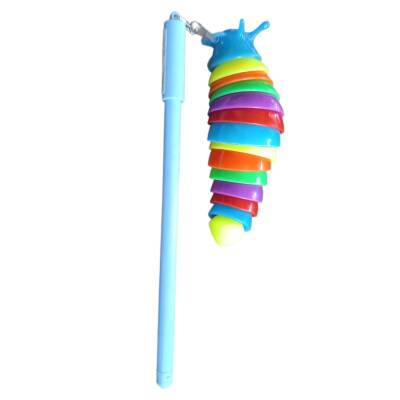 Unicus Tırtıl Koza Jel Tükenmez Kalem UNCS-1115-Mavi