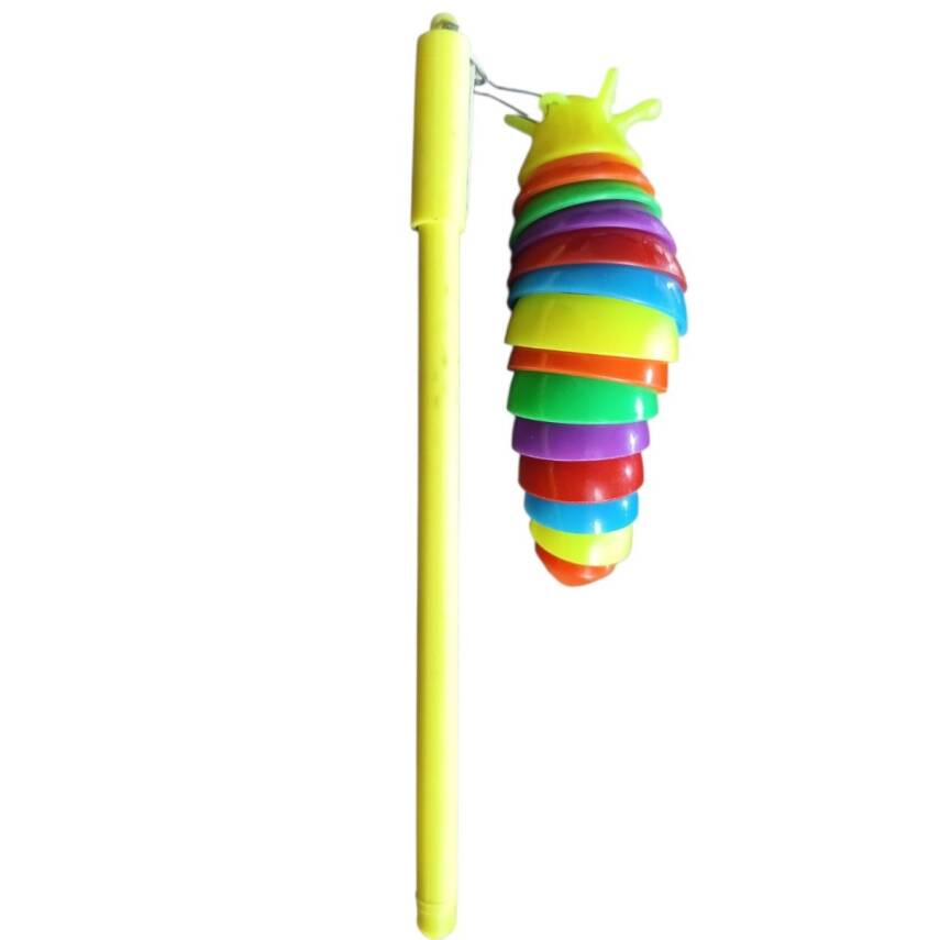 Unicus Tırtıl Koza Jel Tükenmez Kalem UNCS-1115-Sarı - 1