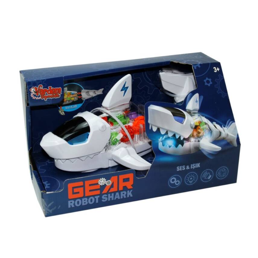 Vardem Oyuncak Robot Balık Işıklı,Müzikli ve Hareketli - 1