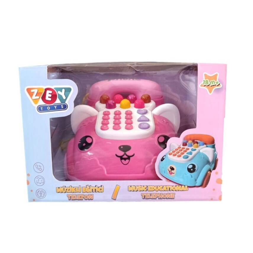 Zey Toys Arabalı Telefon 2025-Pembe - 1