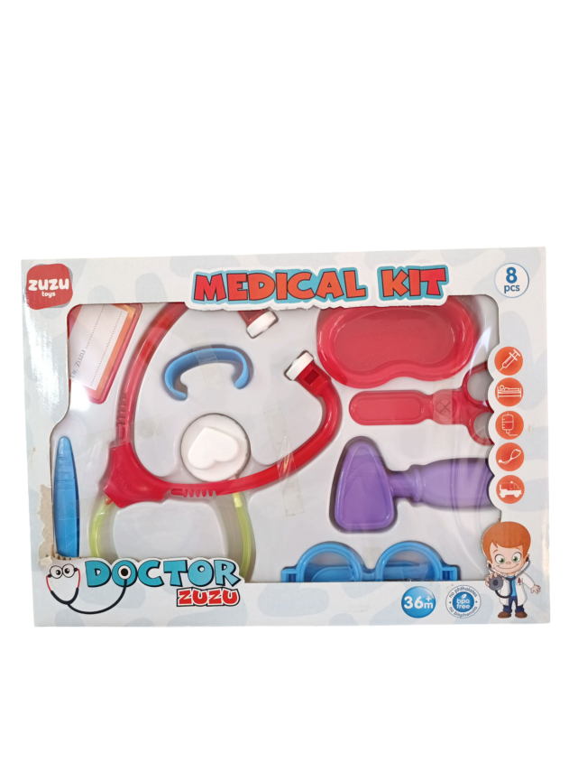 Zuzu Toys Kutulu Doktor Seti Küçük 4091-Kırmızı - 1